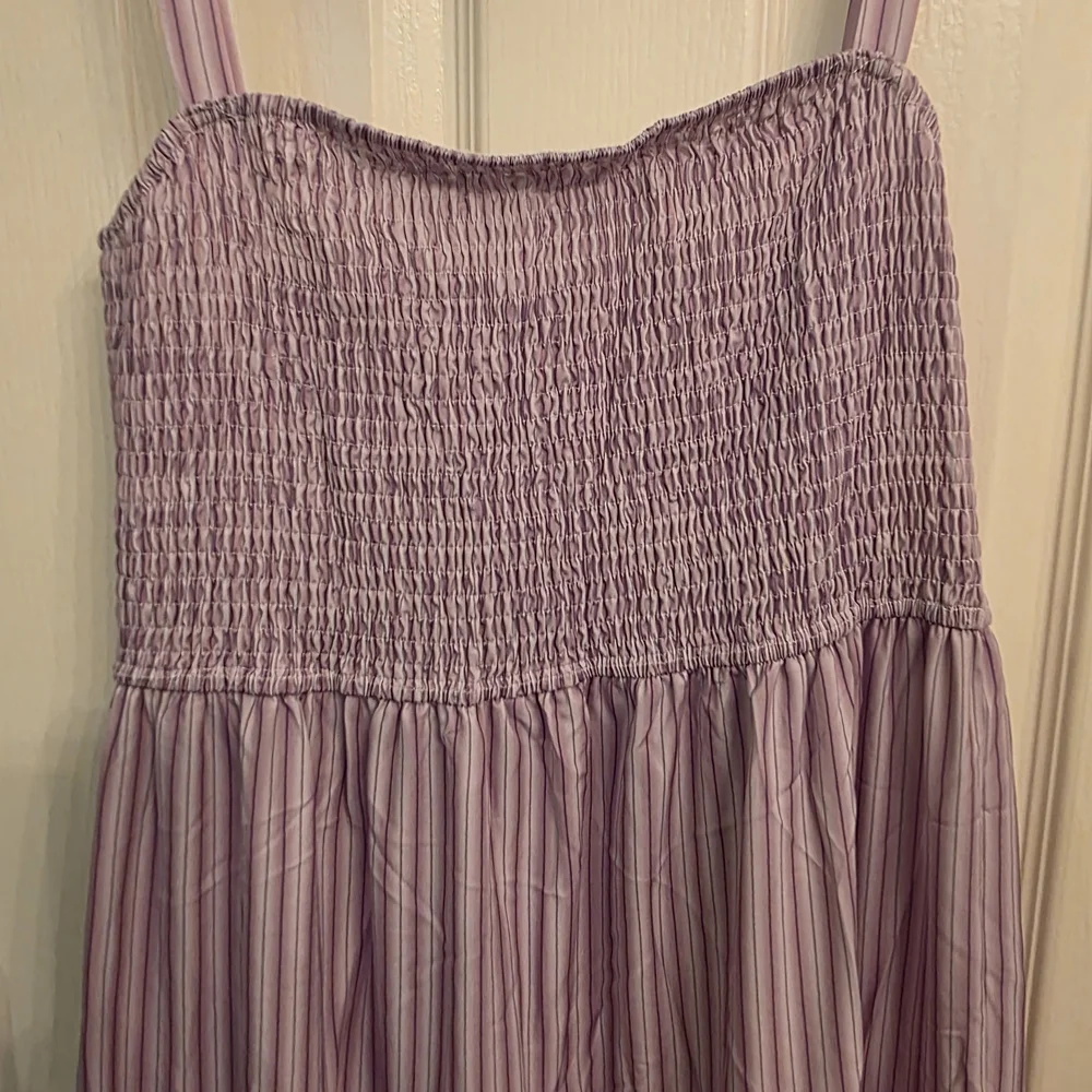 Lavender Striped Maxi Dress - Picture 2 of 3